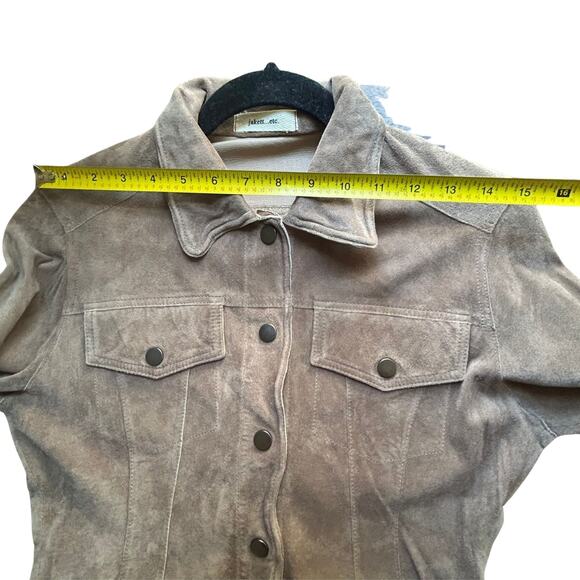 Jakett NYC Suede w/ Leather Trim Jacket, with Tags - Picture 7 of 9